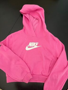 Nike Hot Pink Hoodie with White Logo